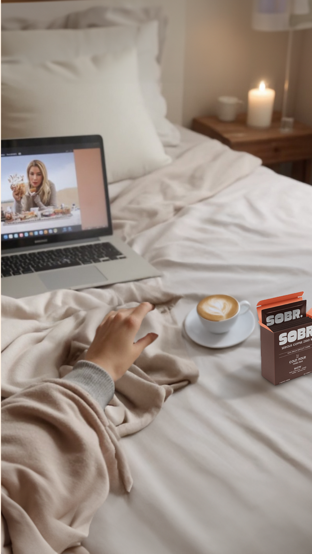 Kick back. Pour up. Let SOBR do the rest Calm, clear, caffeinated.